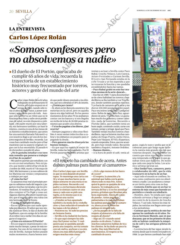 ABC SEVILLA 10-12-2023 página 20