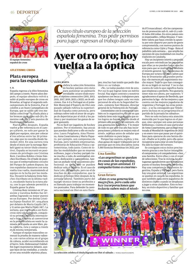 ABC MADRID 11-12-2023 página 46