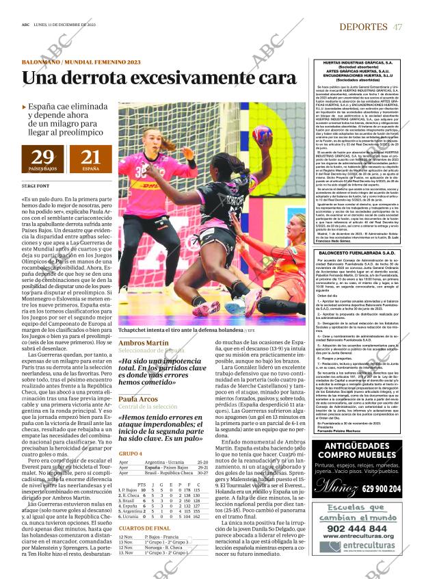 ABC MADRID 11-12-2023 página 47