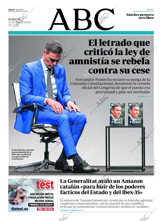 ABC MADRID 12-12-2023 página 1