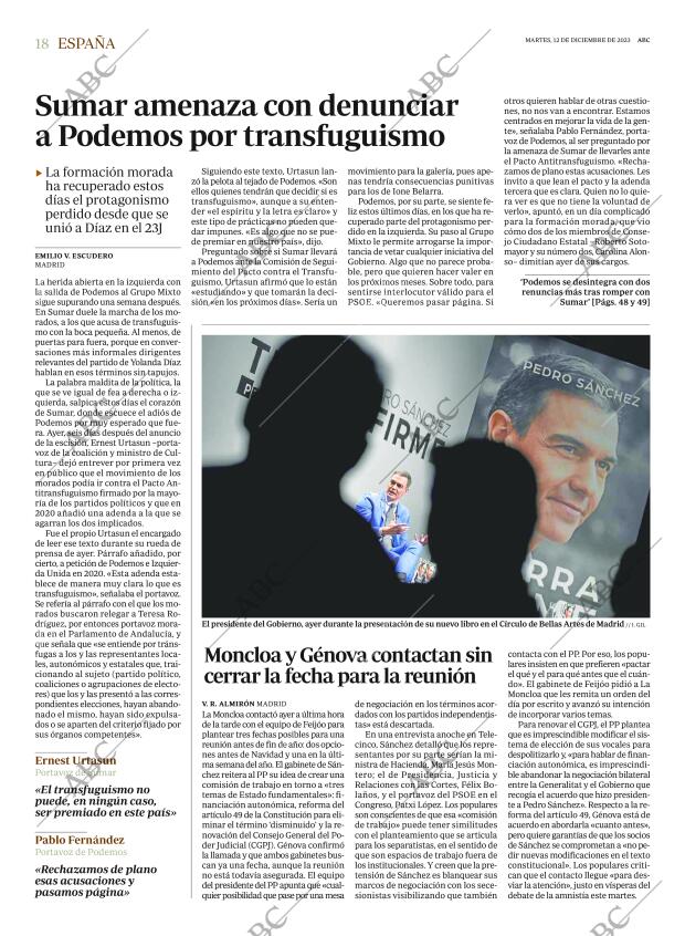 ABC MADRID 12-12-2023 página 18