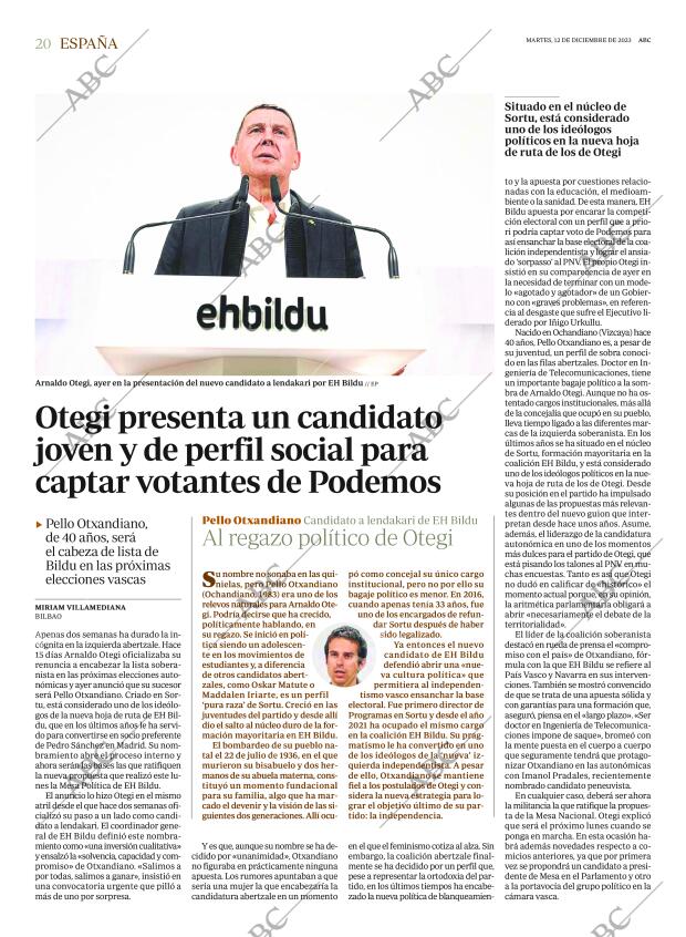 ABC MADRID 12-12-2023 página 20