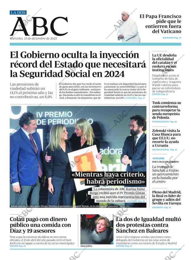 ABC MADRID 13-12-2023 página 2