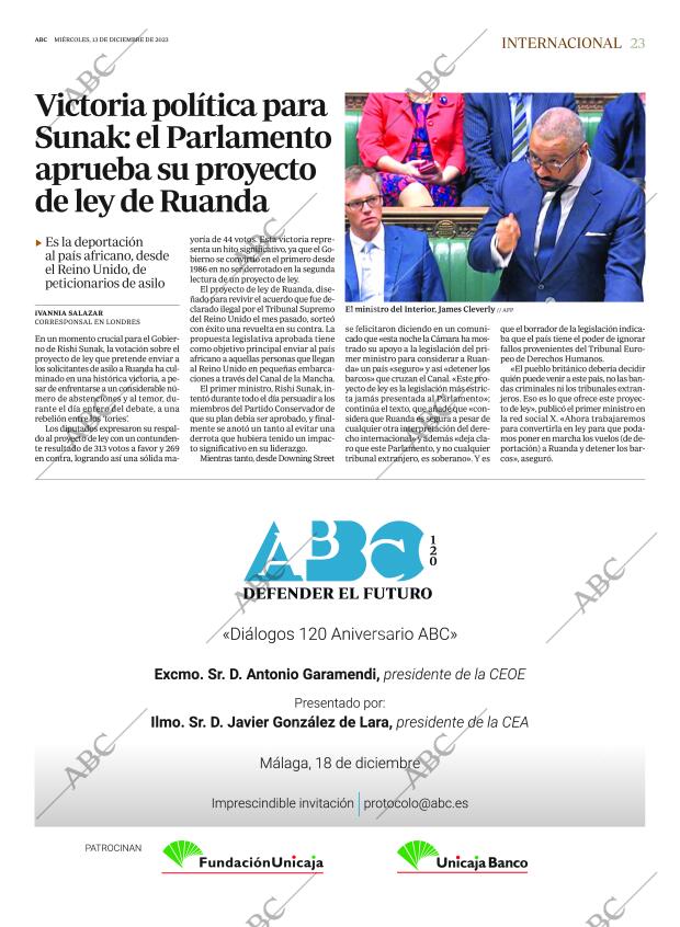 ABC MADRID 13-12-2023 página 23