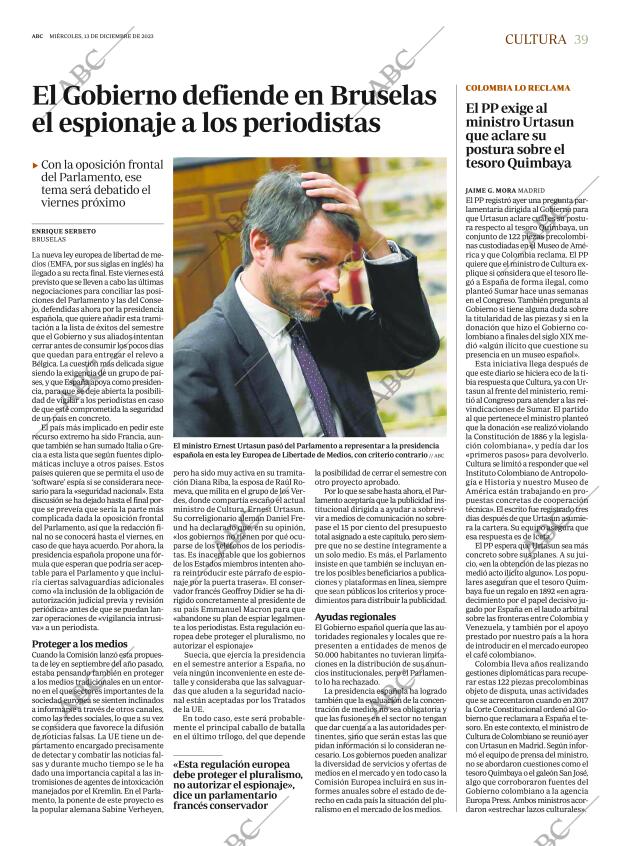 ABC MADRID 13-12-2023 página 39