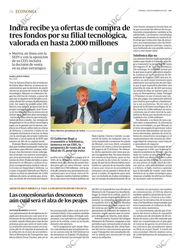 ABC CORDOBA 15-12-2023 página 38