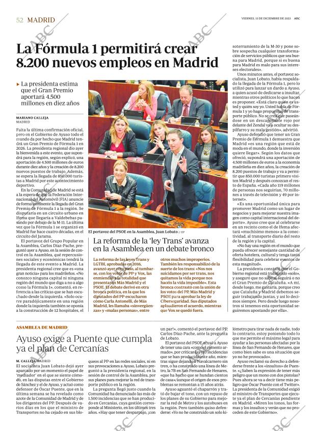 ABC MADRID 15-12-2023 página 52