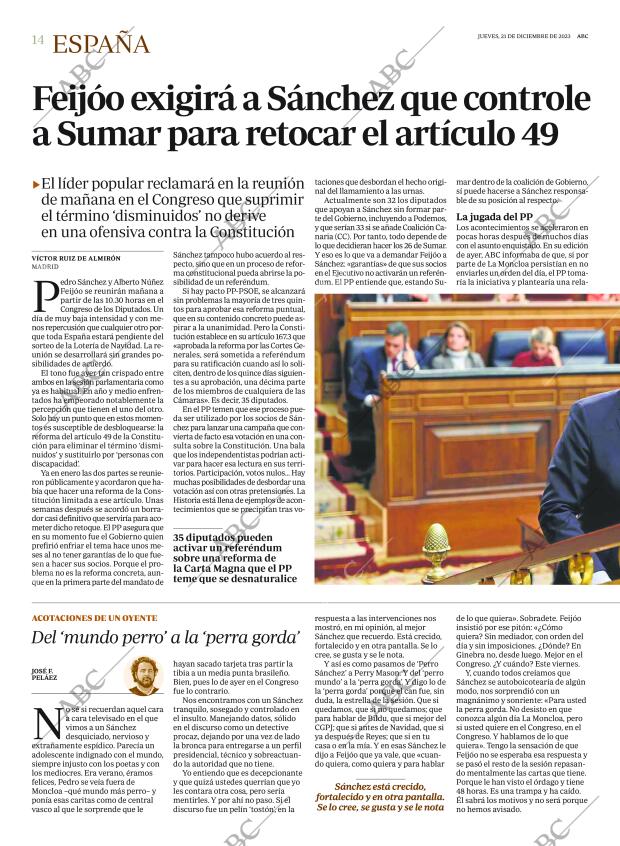 ABC MADRID 21-12-2023 página 14
