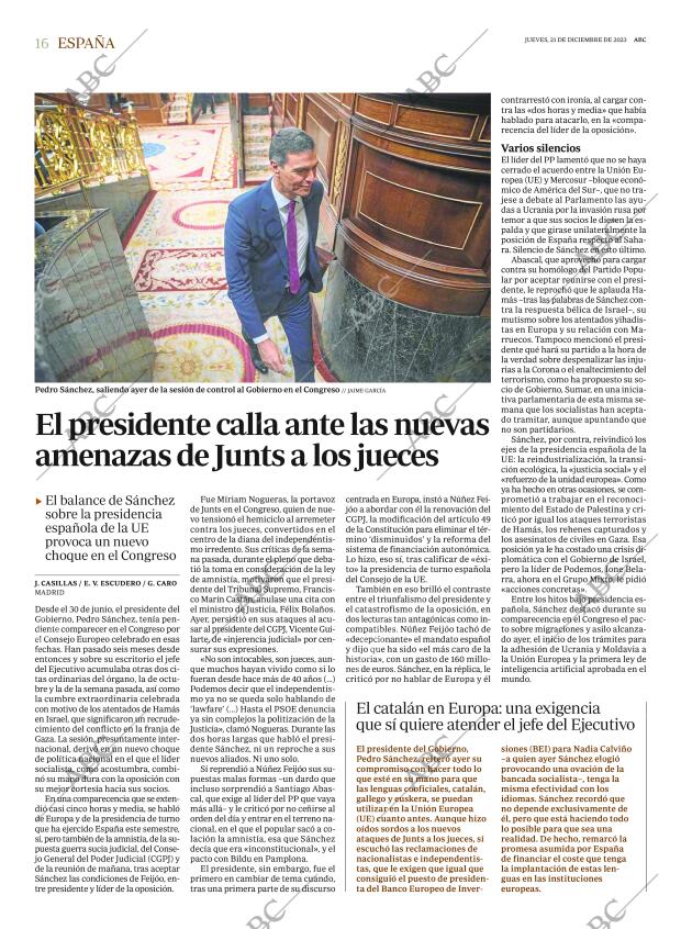 ABC MADRID 21-12-2023 página 16
