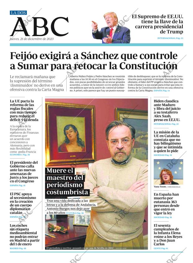 ABC MADRID 21-12-2023 página 2
