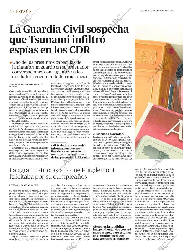 ABC MADRID 21-12-2023 página 20
