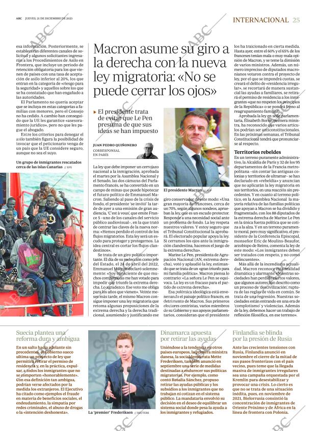 ABC MADRID 21-12-2023 página 25