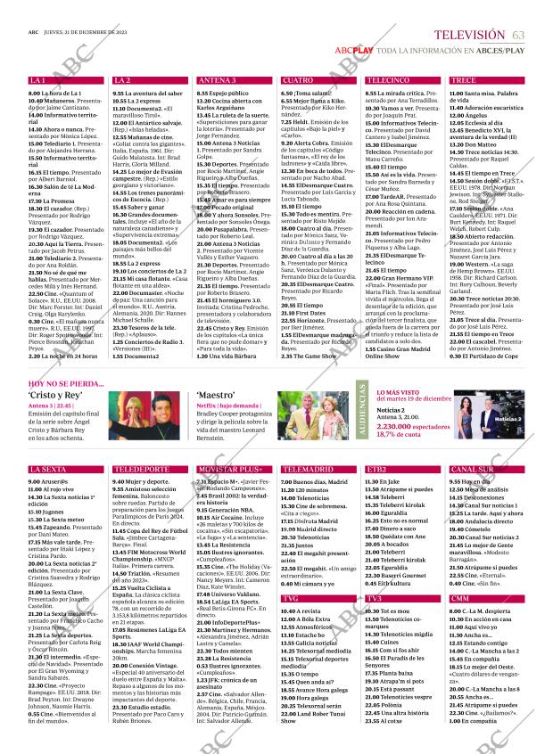 ABC MADRID 21-12-2023 página 63