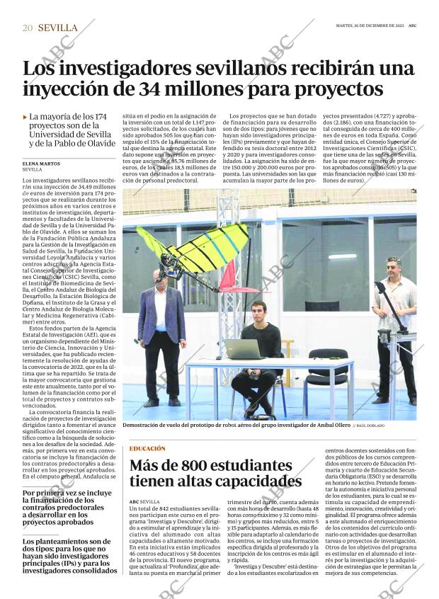 ABC SEVILLA 26-12-2023 página 20