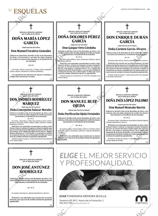 ABC SEVILLA 26-12-2023 página 58