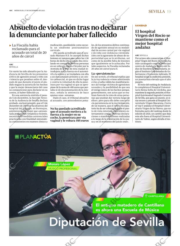 ABC SEVILLA 27-12-2023 página 19