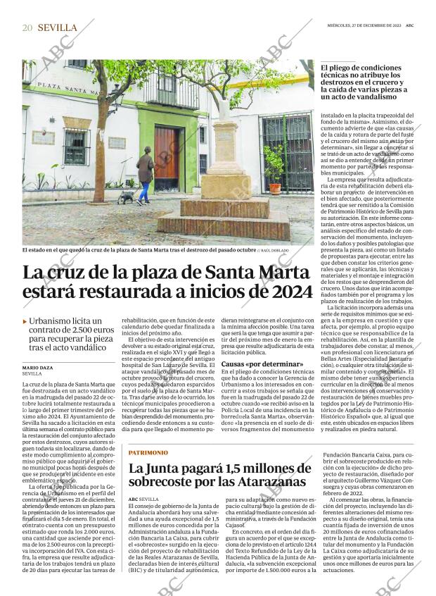 ABC SEVILLA 27-12-2023 página 20