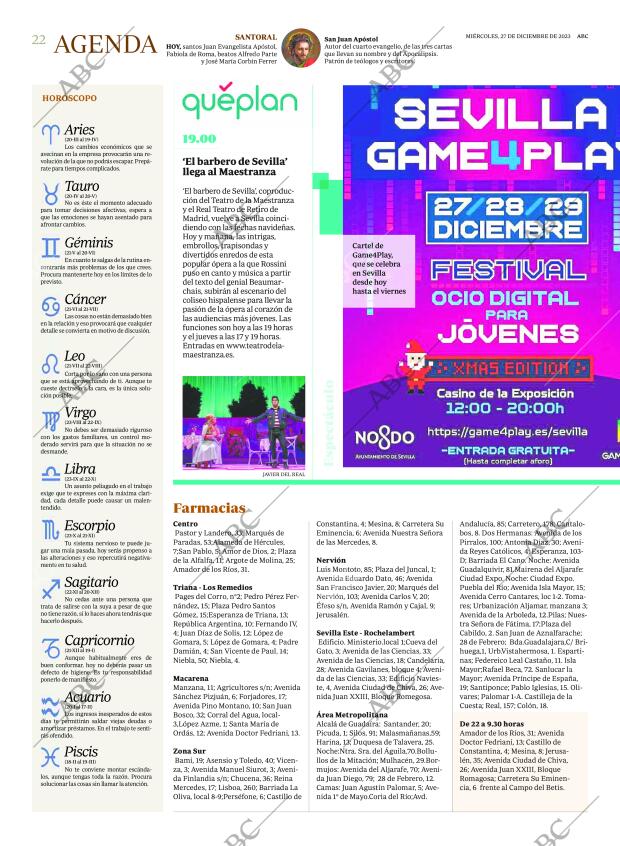 ABC SEVILLA 27-12-2023 página 22