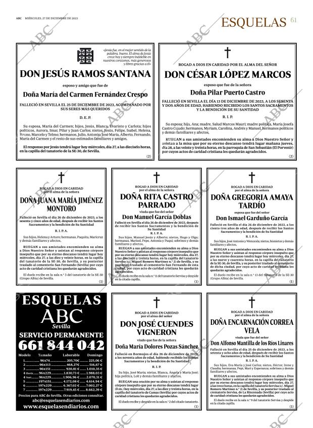 ABC SEVILLA 27-12-2023 página 61