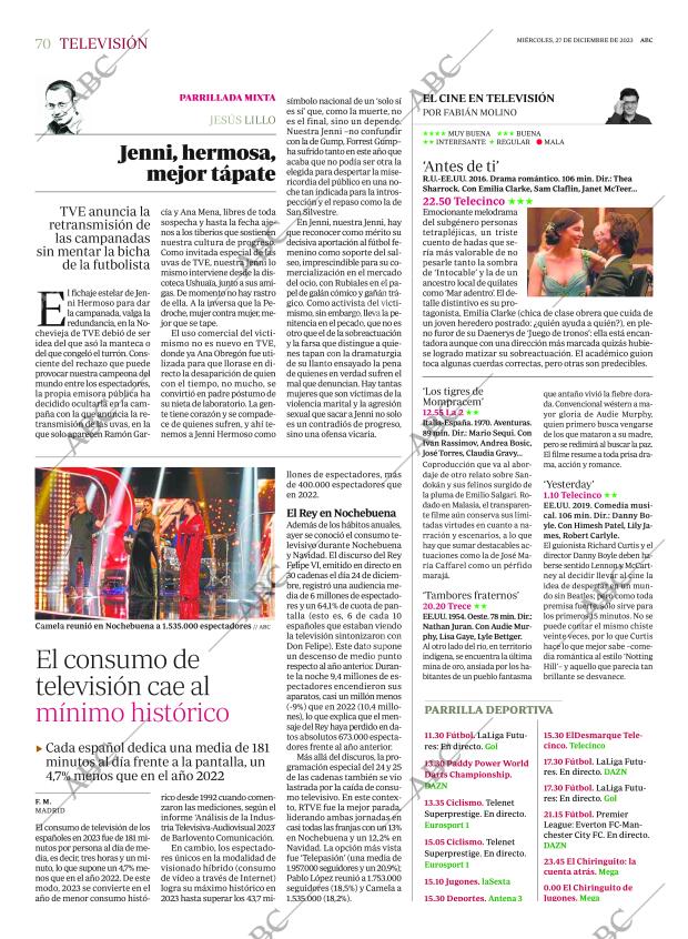 ABC SEVILLA 27-12-2023 página 70