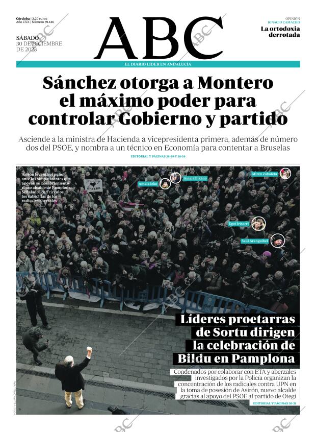 ABC CORDOBA 30-12-2023 página 1