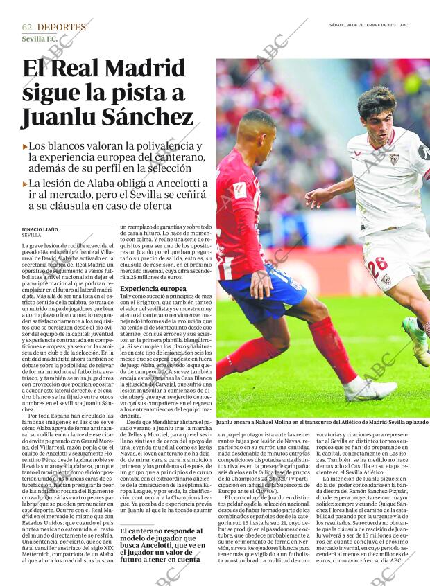 ABC SEVILLA 30-12-2023 página 62