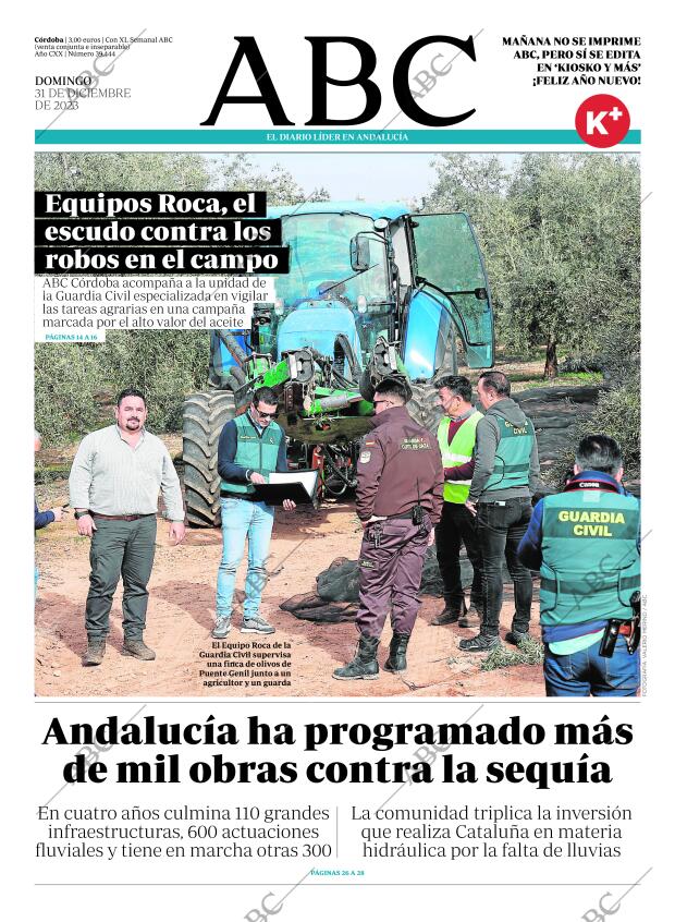 ABC CORDOBA 31-12-2023 página 1