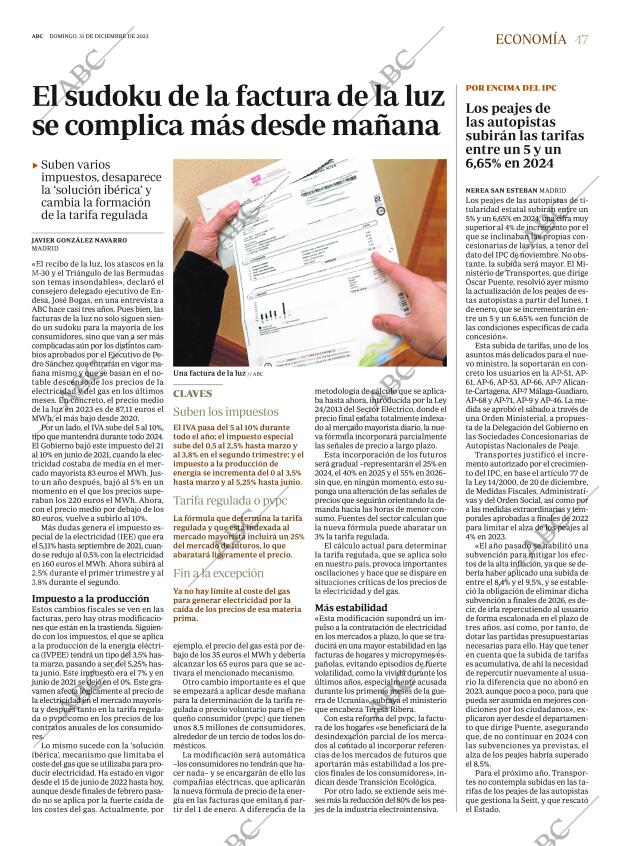 ABC CORDOBA 31-12-2023 página 47