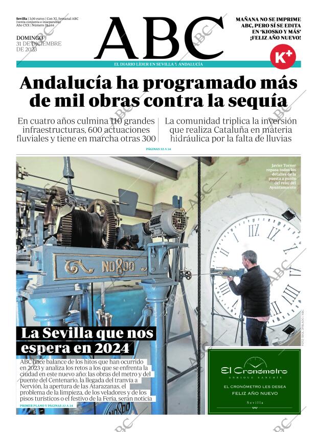 ABC SEVILLA 31-12-2023 página 1