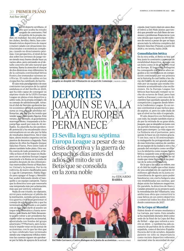 ABC SEVILLA 31-12-2023 página 20