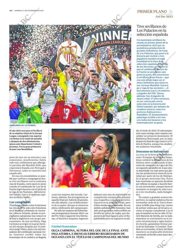ABC SEVILLA 31-12-2023 página 21