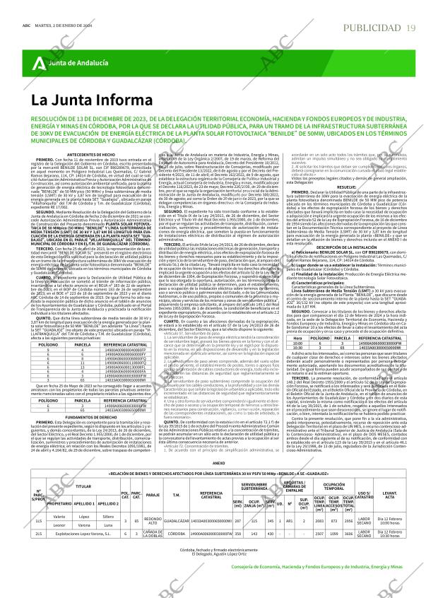 ABC CORDOBA 02-01-2024 página 19