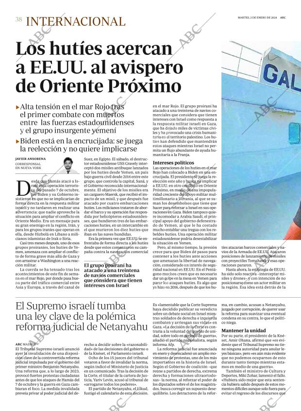 ABC SEVILLA 02-01-2024 página 38