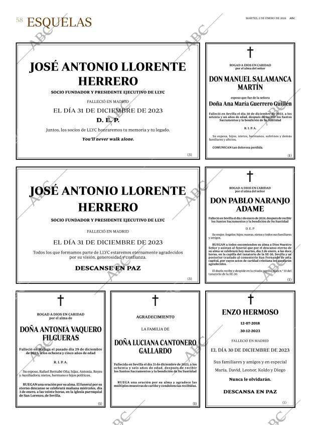ABC SEVILLA 02-01-2024 página 58