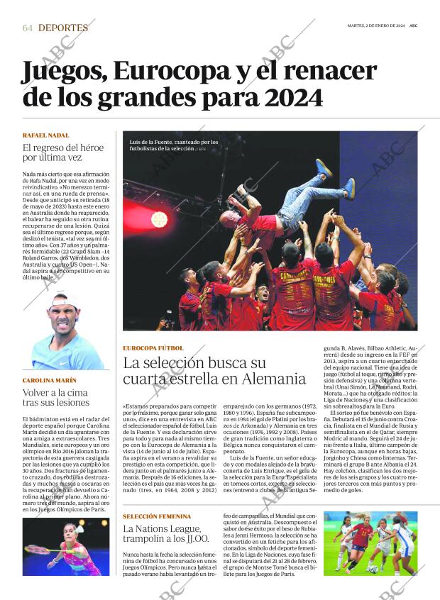 ABC SEVILLA 02-01-2024 página 64