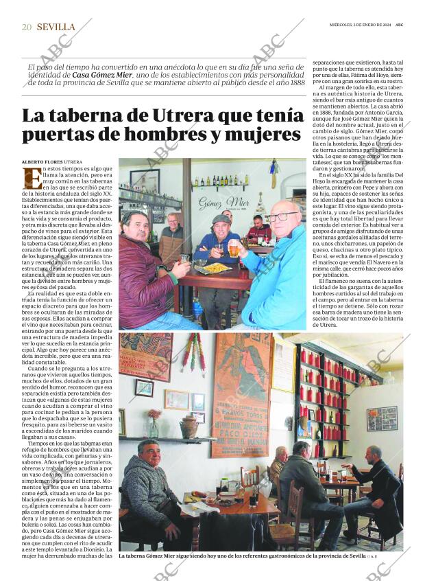 ABC SEVILLA 03-01-2024 página 20