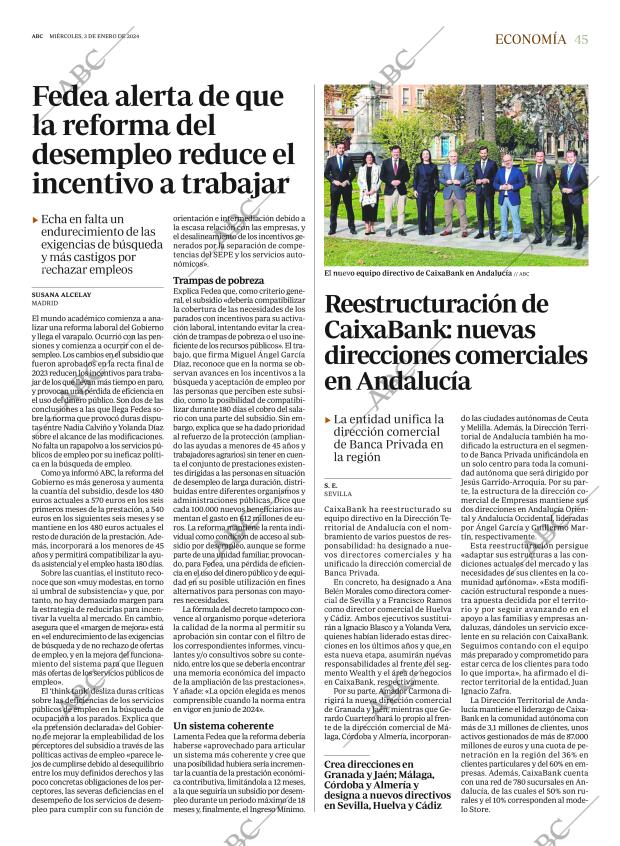 ABC SEVILLA 03-01-2024 página 45