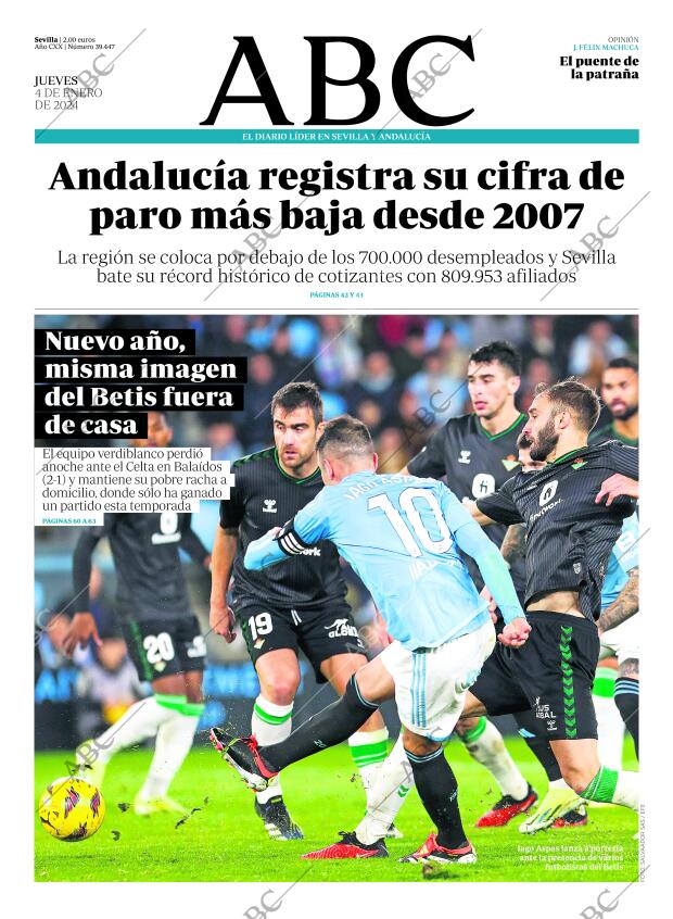 ABC SEVILLA 04-01-2024 página 1