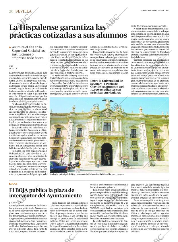 ABC SEVILLA 04-01-2024 página 20