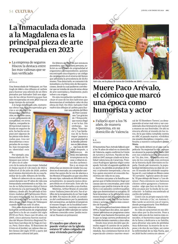 ABC SEVILLA 04-01-2024 página 54