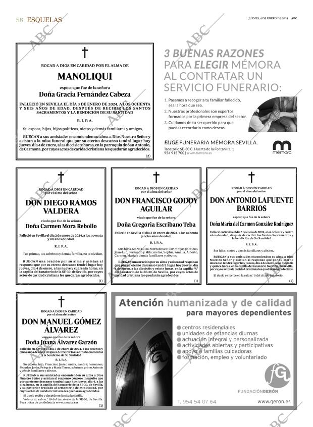 ABC SEVILLA 04-01-2024 página 58