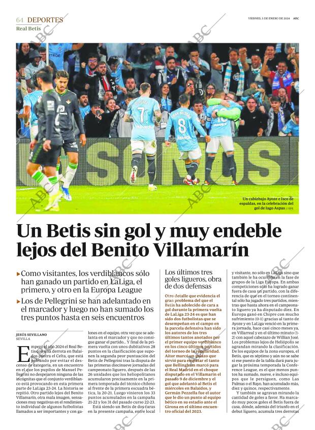 ABC SEVILLA 05-01-2024 página 64
