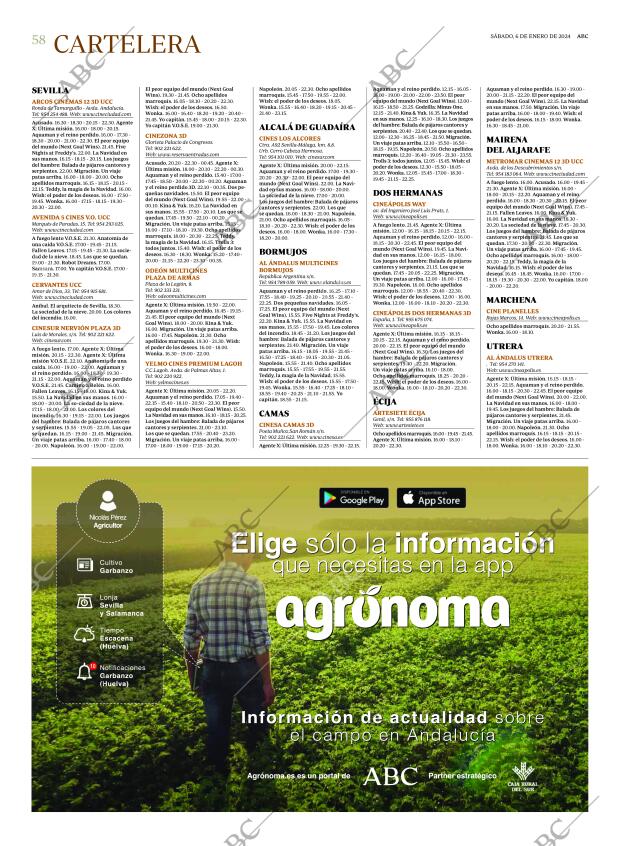 ABC SEVILLA 06-01-2024 página 58