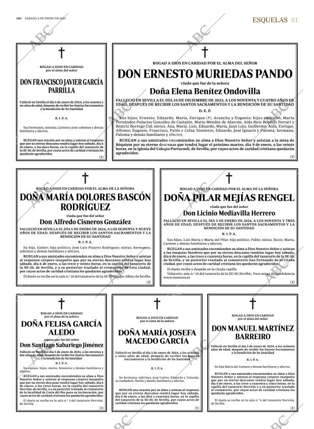 ABC SEVILLA 06-01-2024 página 61