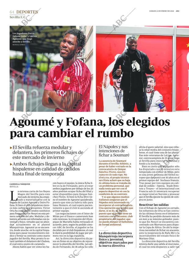 ABC SEVILLA 06-01-2024 página 64