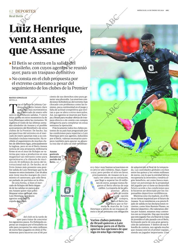 ABC SEVILLA 10-01-2024 página 62