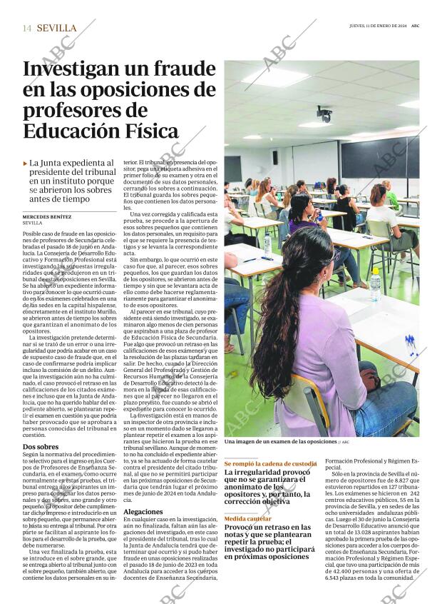 ABC SEVILLA 11-01-2024 página 14