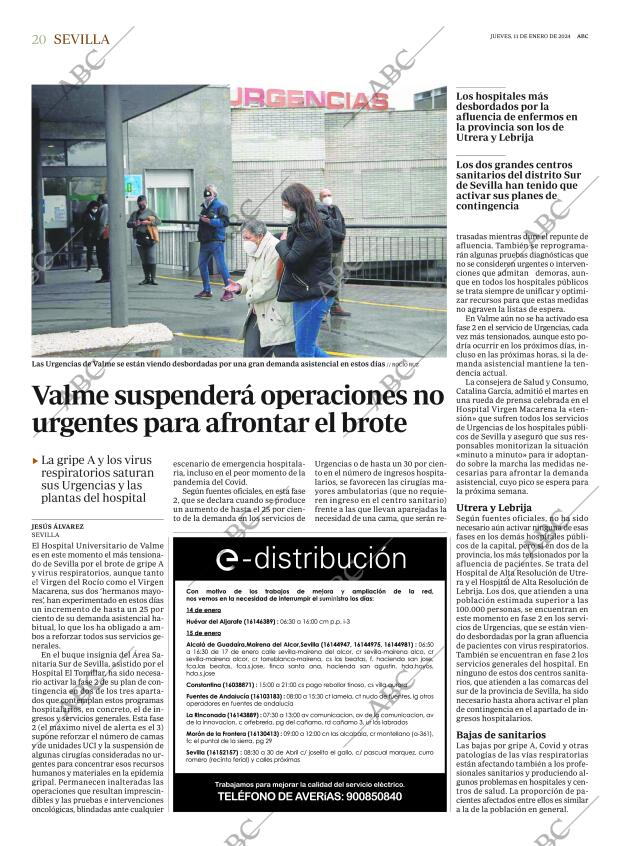 ABC SEVILLA 11-01-2024 página 20