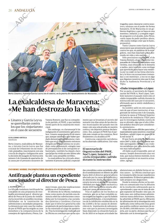 ABC SEVILLA 11-01-2024 página 26
