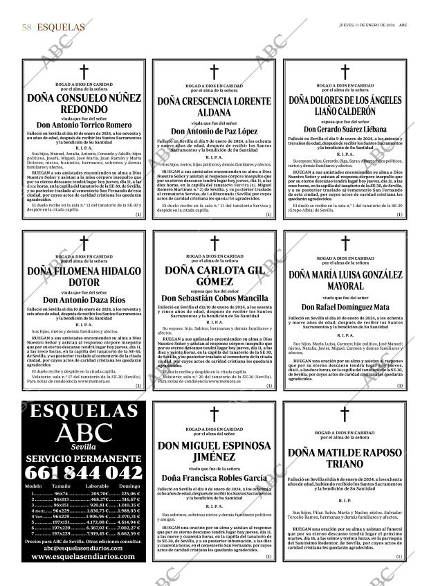 ABC SEVILLA 11-01-2024 página 58